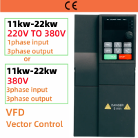 ราคา Ready Stock 11KW 22KW 220V TO 380V Economical VFD Variable Frequency Drive Converter Inverter 11KW 22KW Motor Speed Controller (22589642920)