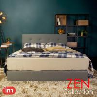 ราคา ฐานเตียง หัวเตียง เตียงนอน โครงไม้เต็งเสริมไม้อัด 6ฟุต 5ฟุต 3ฟุตครึ่ง ไม่รวมที่นอน PARIS Bedding Frame Premium PU รับประกัน 3 ปี (14525952652)