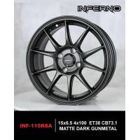 ราคา ล้อแม็ก ขอบ15 ขอบ15 กว้าง6 5 4รู100 ET38 CB73 1 สี MATTE DARK GUNMETAL รุ่น110RSA 1ชุด 4วง (21736952774)