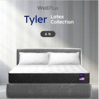 ราคา Wellplus ที่นอนยางพาราธรรมชาติ ระบายอากาศได้ดี รุ่น Tyler หนา 10 นิ้ว ลดอาการปวดหลัง บ่า ไหล่ ขนาด 3 5 5 6ฟุต (22485855839)