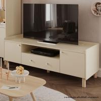ราคา Koncept Furniture ชั้นวางทีวี ขนาด 160 ซม รุ่น Blanca สีครีม 160x45x55 ซม (21406914238)