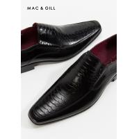 ราคา Mac Gill Samuel Black Leather Business Shoes รองเท้าหนังแท้ (12390416778)