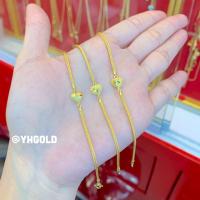 ราคา สร้อยข้อมือทองครึ่งสลึงYHGOLD ทอง96 5 มีใบรับประกัน ทักแชทเลือกลายได้ค่ะ (22150926805)