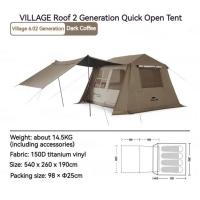 ราคา Naturehike Village6 02 เต็นท์กางออโต้ อุปกรณ์ครบชุด ของแท้100 (21987767480)