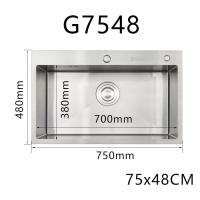 ราคา 24 H เรือ PRussia จม จม อ่างล้างจาน อ่างล้างจานสแตนเลส 304 อ่างล้างมืออ่างล้างจาน 1 หลุมอ่างล้างจานขนาดใหญ่สามารถล้างจาน (21312567693)