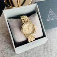 ราคา GUESS Womens Stainless Steel Two Tone Crystal Accented Watch U85110L1 (13305616675)