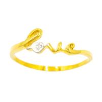ราคา Happy Jewelry แหวน Love Love แหวนเพชรของแท้ ทองแท้ 9k 37 5 ME726 (16926208948)