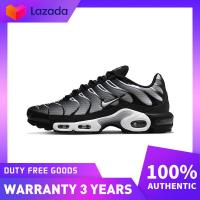 ราคา เคาน์เตอร์ของแท้ Nike Air Max Plus Black Metallic Silver Running Shoes DM0032 003 (22410462443)