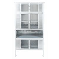 ราคา Global House CLOSE ตู้กับข้าวอลูมิเนียม โครงเหล็ก 3 ฟต 6 ประตู SENSE B92 ขนาด 92x43x166 ซม สีเงิน รับประกันของเเท้ (22202406674)