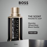 ราคา น้ำหอมผู้ชาย BOSS The Scent Magnetic For Him Eau De Parfum Maninka Fruit Wheat Bran Black Vanilla Ambery Fruity Leathery EDP Perfume by HUGO BOSS Fragrances (22175551435)