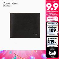 ราคา Calvin Klein กระเป๋าสตางค์ผู้ชายหนังแท้ Micro Pebble Billfold รุ่น HP1517 001 สีดำ (12465832499)