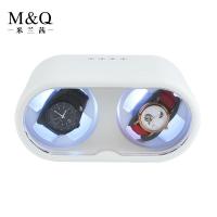 ราคา MELANCY brand spot ไขลานนาฬิกาอัตโนมัติ 2slot watch box Watch winder MQ 50 รุ่น white green 220 138 95mm แสงสีขาวและแสงสี แสดงโหมดการจ่ายไฟ 2 โหมด (21962462574)