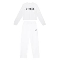 ราคา KLOSET Kiss Sweatshirt Set KK22 SET003 ชุดเซ็ท โลโก้ KLOSET เสื้อแขนยาว กางเกงขายาว เอวยางยืด (22504144967)