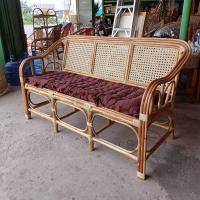 ราคา โซฟาหวาย 3 ที่นั่ง พร้อมเบาะหนานุ่ม (21924826687)