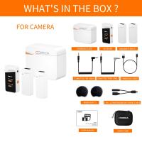 ราคา Comica Vimo C Wireless Lavalier Microphone with Noise Cancellation Safety Mode Dual Wireless Lapel Microphone for iPhone Android Gopro Dji Action Camera and DSLR Cameras Laptop PC (20663145243)