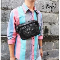 ราคา กระเป๋าหนังจระเข้แท้ คาดเอว คาดอก กระเป๋าสะพาย ส่วนโหนกจระเข้ สวยๆ งานหนังเต็มทั้งใบ ไม่ใชงานต่อ แถมพวจกุญมือจระเข้ รับประกันสินค้า (7464115975)