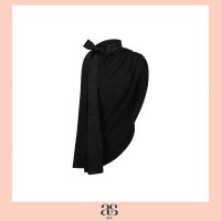 ราคา asv ss23 Bria Bowie Blouse เสื้อผู้หญิง ทรงเฉลียง แขนกุด แต่งรูดหัวไหล่ แต่งผูกโบว์ที่คอ (20664802306)