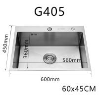 ราคา 24 H เรือ PRussia จม จม อ่างล้างจาน อ่างล้างจานสแตนเลส 304 อ่างล้างมืออ่างล้างจาน 1 หลุมอ่างล้างจานขนาดใหญ่สามารถล้างจาน (21312567691)