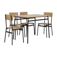 ราคา INDEX LIVING MALL ชุดโต๊ะอาหาร 4 ที่นั่ง รุ่นวิกกิ (22096343314)