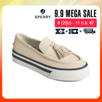 ราคา SPERRY SEA SAILOR PLATFORM TASSEL LOAFER รองเท้าผ้าใบหนัง ผู้หญิง สีขาว SNK STS89295 (21167169221)