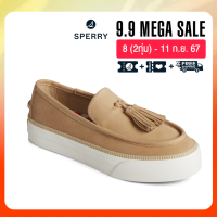 ราคา SPERRY SEA SAILOR PLATFORM TASSEL LOAFER รองเท้าผ้าใบหนัง ผู้หญิง สีน้ำตาล SNK STS89344 (21167169308)
