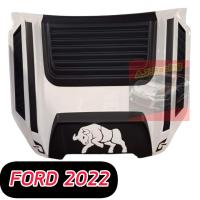 ราคา จมูกหลอก ฝากระโปรงรถ กระทิงแดง FORD NEXT GEN 2022 ช่องลมหลอก ฝากระโปรงหน้า รุ่น ฟอร์ด เรนเจอร์ FORD RANGER ปี 2022 2023 สีดำด้าน ดำด้านตัดดำเงา โลโก้กระทิงแดง (16526342461)