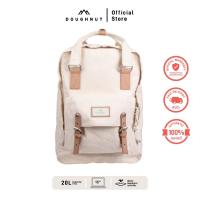 ราคา DOUGHNUT รุ่น MACAROON 20L Organic Cotton Series กระเป๋าเป้ สารพัดช่องจัดเก็บ สายสะพายบุนวม อะไหล่หนังแท้ ทนทาน ของแท้ กระเป๋าเป้เดินทาง กระเป๋าเป้นักเรียน (22435528076)