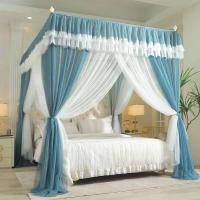 ราคา BY มุ้งเจ้าหญิง มุ้งครอบผู้ใหญ่ มุ้งมีโครง4เสา มุ้งสองชั้น มุ้งคลุมเตียง มุ้งสีสวยมาก ขนาด3 5ฟุต 5ฟุต 6ฟุต 6 5ฟุต 7ฟุต (21763947309)