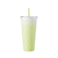 ราคา Starbucks Coffee เทศกาลดนตรีฤดูร้อน 2023 แก้วฟางสแตนเลสสีเขียวไล่ระดับสีสดพร้อมถ้วยแก้ว (20350236590)