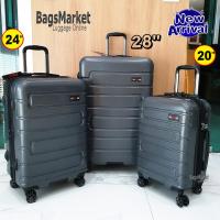 ราคา 9889shop กระเป๋าเดินทาง 20 24 28 SwissSaint2009 ระบบ 8 ล้อหมุนรอบ 360 TSA Lock Polycarbonate รุ่น PC2202 ขยายซิปได้ มีให้เลือกหลายสี (19444761663)