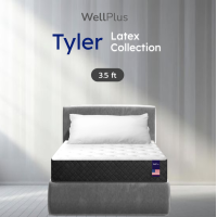 ราคา Wellplus ที่นอนยางพาราธรรมชาติ ระบายอากาศได้ดี รุ่น Tyler หนา 10 นิ้ว ลดอาการปวดหลัง บ่า ไหล่ ขนาด 3 5 5 6ฟุต (22485855837)