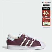 ราคา adidas ไลฟ์สไตล์ รองเท้า Superstar ผู้ชาย สีแดงเบอร์กันดี IF8071 (22434713834)