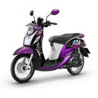 ราคา ชุดสี เฟรม ฟีโน่ FI115 yamaha fino fi 115 ฟีโน่ หัวฉีด จำนวน 15 ชิ้น รถปี 2013 เปลือกแท้ทำสี สีม่วงขาวดำ ติดสติกเกอร์ตามรูป รับประกันคุณภาพ (22157659678)