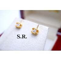 ราคา S R ต่างหูทองเพชรน้ำ เม็ดละ 0 10 กะรัต เพชรน้ำ100 ขาวสวยไฟดี พร้อมใบรับรองสินค้า เคลือบทองคำแท้100 (22209064440)