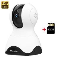 ราคา VIMTAG IP กล้อง WIFI 360 PTZ 4MP HD การมองเห็นได้ในเวลากลางคืนเสียง2ทางมนุษย์และเสียงและการตรวจจับการเคลื่อนไหวกล้องดูเด็กเฝ้าระวังในร่ม (22615391473)