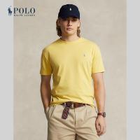 ราคา Polo Ralph Lauren เสื้อยืดผู้ชาย Custom Slim Jersey Crewneck T Shirt รุ่น MNPOTSH1N822086 สีเหลือง (21397261283)