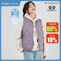 ราคา Giordano ผู้หญิง เสื้อกั๊กขนเป็ดสีขาวสามารถเก็บได้น้ำหนักเบาใส่ได้สองวิธี Free Shipping 05371721 (22155911592)