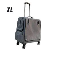 ราคา ่jaywa กระเป๋าแมวล้อลากสะพายได้ กระเป๋าเป้แมวมีล้อ กระเป๋าหมาล้อลากสะพาย ใส่แมว2ตัว ใส่แมวตัวใหญ่ ลากขึ้นบันไดเลื่อนได้ (22625589829)