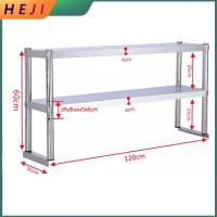 ราคา HEJI โต๊ะสแตนเลส ชั้นเก็บของสแตนเลส ชั้นเก็บของในครัว 304 โต๊ะทำงานสแตนเลสในครัว โต๊ะ 2ชั้น โต๊ะเตรียมอาหาร คุณภาพสูง โต๊ะงานหนัก โต๊ะโรงงาน (21780117370)