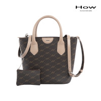 ราคา How กระเป๋าถือพร้อมสายสะพายยาว รุ่น HHH0092 สีน้ำตาล (21567963180)