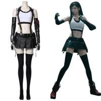 ราคา Tifa Lockhart ชุด Final Fantasy VII คอสเพลย์เครื่องแต่งกายผู้หญิงเสื้อกั๊กกระโปรงชุดฮาโลวีน Carnival Party บทบาท Play (16206004842)