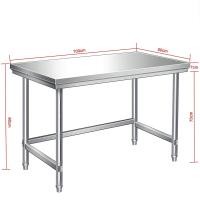 ราคา เลเยอร์เดียว ดับเบิลชั้น โต๊ะสแตนเลส สแตนเลส304ทั้งตัว 120x50x85ซม โต๊ะเตรียมอาหาร โต๊ะ โต๊ะอเนกประสงค์ โต๊ะวางเตาแก๊ส โต๊ะครัว (22353452285)