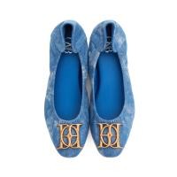 ราคา O B รองเท้าผ้ายีนส์ซับหนังแกะ รุ่น AUDREY CREST DENIM IN LIGHT INDIGO 11245SA32318F F4BLXX (22534861006)