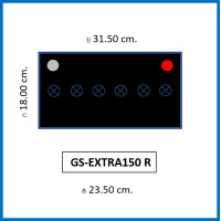 ราคา แบตเตอรี่รถยนต์ GS รุ่น EXTRA150L R HB 90Ah พร้อมใช้ เติมน้ำน้อย สำหรับรถปิคอัพ SUV 2500 3000cc (13549453008)