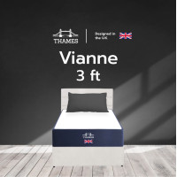 ราคา อัดสุญญากาศ Thames ที่นอนชาโคล รุ่น Vianne หนา 6 นิ้ว นุ่น นอนสบาย ป้องกันเชื้อรา (22599051923)