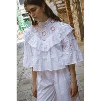 ราคา สินค้าใหม่ พร้อมส่ง Perana เสื้อ ลูกไม้ Venice Blouse สีขาว White (22465834439)