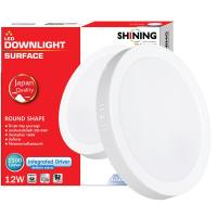 ราคา SHINING ดาวน์ไลท์ติดลอย LED Downlight Surface 12W สีขาว ไม่ต้องเจาะ โคมไฟฝังฝ้า 6นิ้ว พร้อมอุปกรณ์ติดตั้ง สะดวกพร้อมใช้ Toshiba lighting (18070660376)