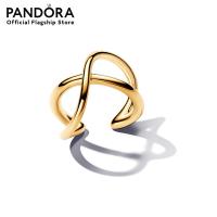 ราคา Pandora 14k Gold plated cuff earring (21871624451)