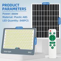 ราคา KKSKY โซล่าเซลล์1000wแท้ ไฟโซล่าเซลล์ 500w 1000w 2000w 3000w โซล่าเซลล์ solar light กันน้ำ IP67 ไฟประดับสวน solar cell แสงสีขาว สว่างทั้งคืน (22597300126)