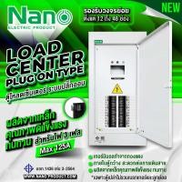ราคา Nano ตู้โหลดเซ็นเตอร์ 3 เฟส แบบปลั๊กออน Main MAX 125A ตู้เปล่า ไม่รวมเบรคเกอร์ ตู้เมน PLUGON NLP C125MF 12 48 ช่อง (22226146618)